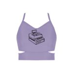 Ladies Cutout Detail Crop Top Thumbnail