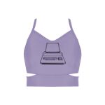 Ladies Cutout Detail Crop Top Thumbnail