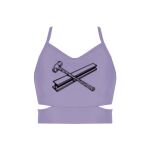 Ladies Cutout Detail Crop Top Thumbnail