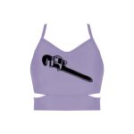 Ladies Cutout Detail Crop Top Thumbnail