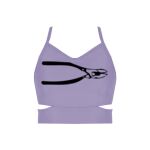 Ladies Cutout Detail Crop Top Thumbnail