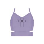 Ladies Cutout Detail Crop Top Thumbnail