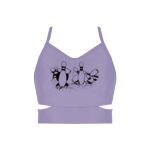 Ladies Cutout Detail Crop Top Thumbnail