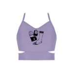 Ladies Cutout Detail Crop Top Thumbnail