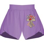 Girls Flowy Overlay Shorts Thumbnail