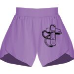 Girls Flowy Overlay Shorts Thumbnail