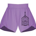 Girls Flowy Overlay Shorts Thumbnail