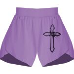 Girls Flowy Overlay Shorts Thumbnail