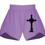 Girls Flowy Overlay Shorts Thumbnail