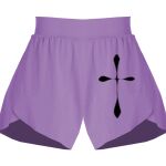 Girls Flowy Overlay Shorts Thumbnail