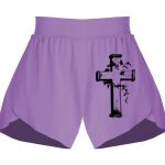 Girls Flowy Overlay Shorts Thumbnail