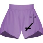 Girls Flowy Overlay Shorts Thumbnail