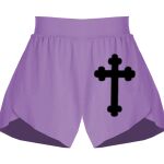 Girls Flowy Overlay Shorts Thumbnail