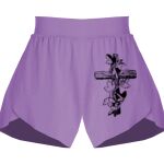 Girls Flowy Overlay Shorts Thumbnail