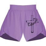 Girls Flowy Overlay Shorts Thumbnail