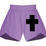 Girls Flowy Overlay Shorts Thumbnail