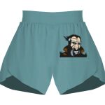 Ladies Flowy Overlay Shorts Thumbnail