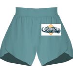 Ladies Flowy Overlay Shorts Thumbnail