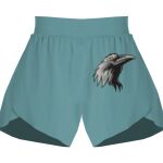 Ladies Flowy Overlay Shorts Thumbnail