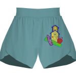 Ladies Flowy Overlay Shorts Thumbnail