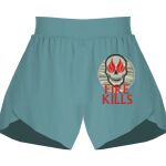 Ladies Flowy Overlay Shorts Thumbnail