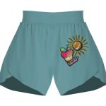 Ladies Flowy Overlay Shorts Thumbnail