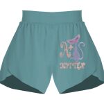 Ladies Flowy Overlay Shorts Thumbnail