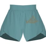 Ladies Flowy Overlay Shorts Thumbnail