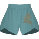 Ladies Flowy Overlay Shorts Thumbnail