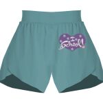 Ladies Flowy Overlay Shorts Thumbnail