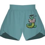 Ladies Flowy Overlay Shorts Thumbnail