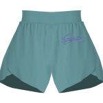 Ladies Flowy Overlay Shorts Thumbnail