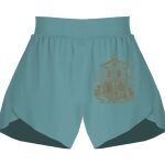 Ladies Flowy Overlay Shorts Thumbnail