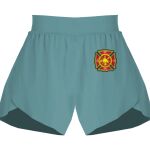 Ladies Flowy Overlay Shorts Thumbnail