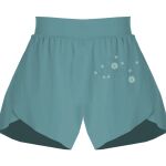 Ladies Flowy Overlay Shorts Thumbnail