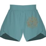 Ladies Flowy Overlay Shorts Thumbnail