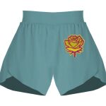 Ladies Flowy Overlay Shorts Thumbnail