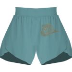 Ladies Flowy Overlay Shorts Thumbnail