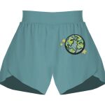 Ladies Flowy Overlay Shorts Thumbnail