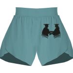 Ladies Flowy Overlay Shorts Thumbnail