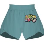 Ladies Flowy Overlay Shorts Thumbnail