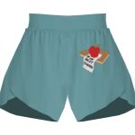 Ladies Flowy Overlay Shorts Thumbnail