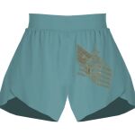 Ladies Flowy Overlay Shorts Thumbnail