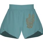 Ladies Flowy Overlay Shorts Thumbnail