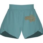 Ladies Flowy Overlay Shorts Thumbnail