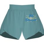 Ladies Flowy Overlay Shorts Thumbnail