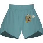 Ladies Flowy Overlay Shorts Thumbnail