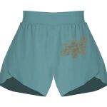 Ladies Flowy Overlay Shorts Thumbnail