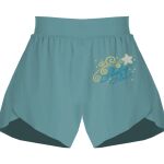 Ladies Flowy Overlay Shorts Thumbnail