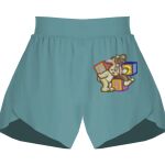 Ladies Flowy Overlay Shorts Thumbnail